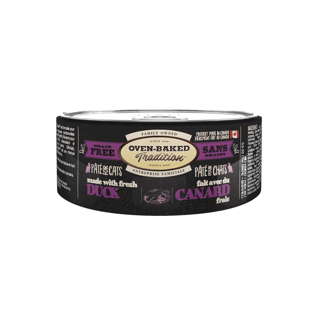 Oven-Baked Tradition - Chat Pâté de Canard - Nourriture Humide Sans Grains pour Chats