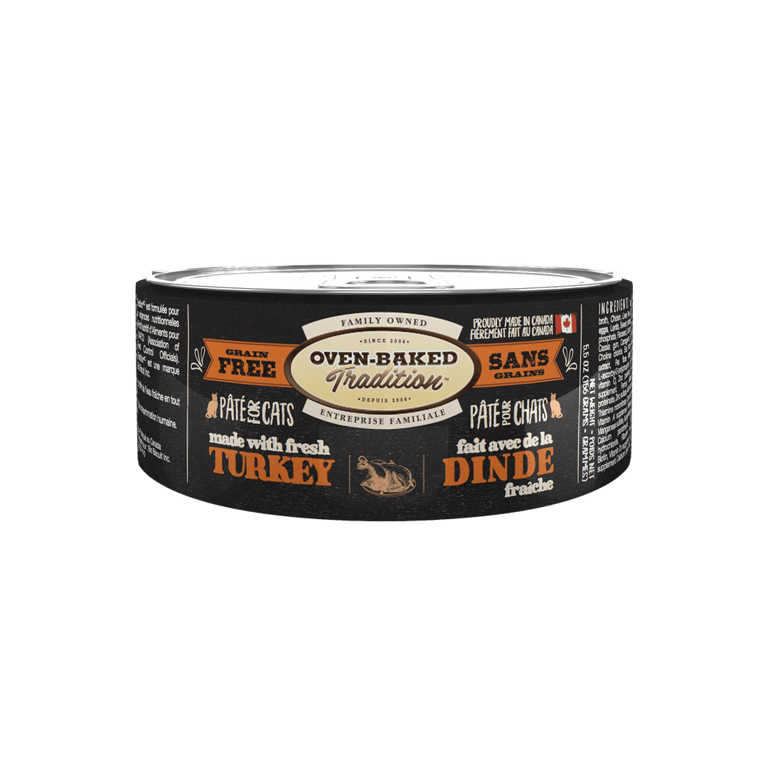 Oven-Baked Tradition - Chat Pâté de Dinde - Nourriture Humide Sans Grains pour Chats