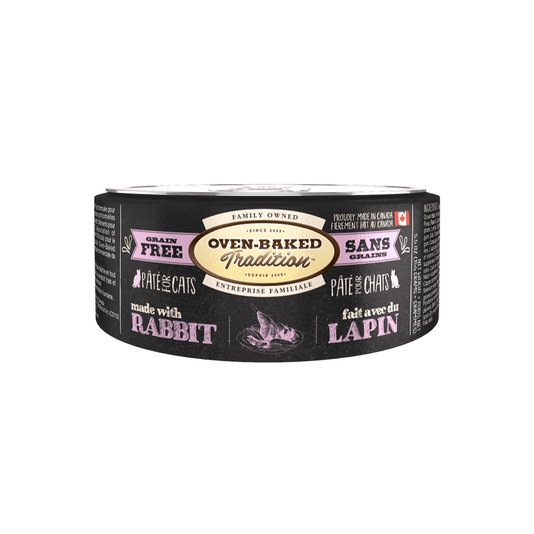 Oven-Baked Tradition - Chat Pâté de Lapin - Nourriture Humide Sans Grains pour Chats