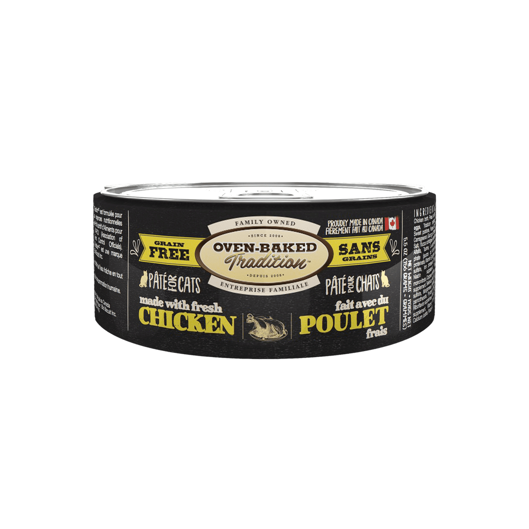Oven-Baked Tradition - Chat Pâté de Poulet - Nourriture Humide Sans Grains pour Chats