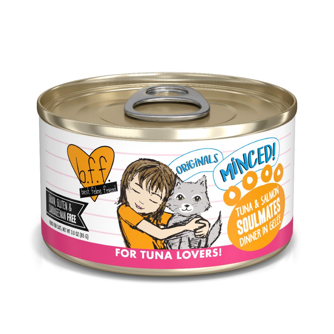 Weruva Best Fido Friend Originals - Soulmates - Thon et Saumon en Gelée - Nourriture Humide Sans Grains pour Chats