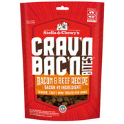 Stella & Chewy's Crave'n Bac'n Bites - Bacon et Boeuf - Gâteries Tendres pour Chiens