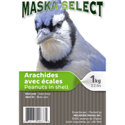 MASKA SELECT Nourriture Arachides en Écales 22.68kg pour Oiseaux Sauvages