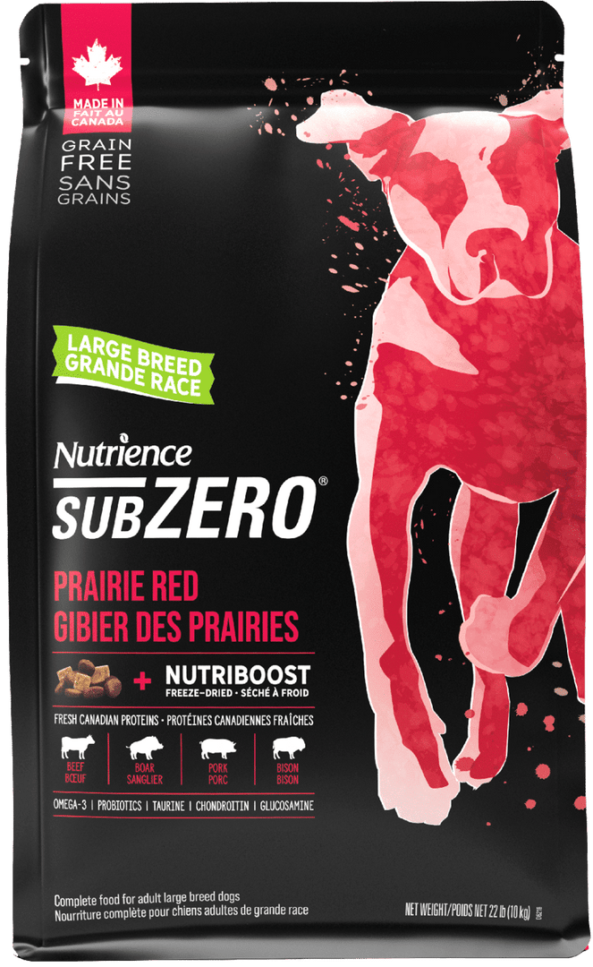 Nutrience Subzero - Gibier des Prairies - Nourriture Sèche Sans Grains avec Nutriboost pour Chiens Adultes de Grandes Races