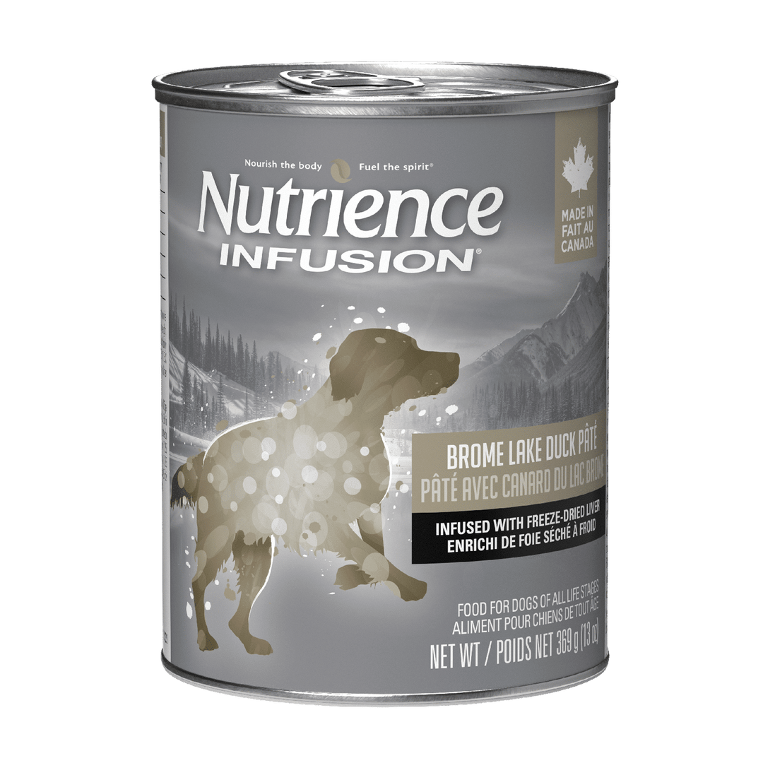 Nutrience Infusion - Chien Adulte Pâté de Canard du Lac Brome avec Infusion de Foie Lyophilisée - Nourriture Humide pour Chiens