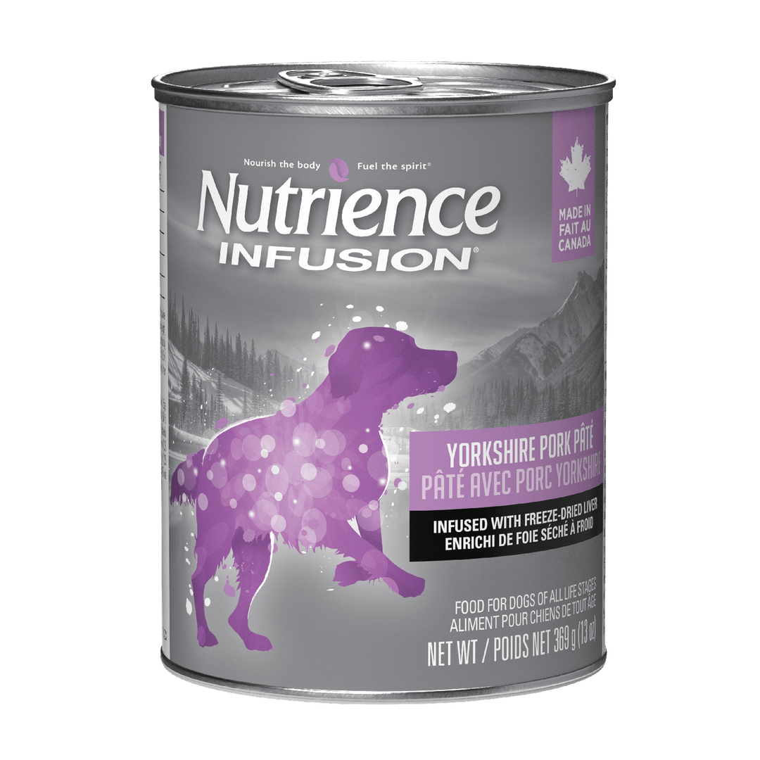 Nutrience Infusion - Pâté de Porc Yorkshire avec Infusion de Foie Lyophilisée - Nourriture Humide pour Chiens