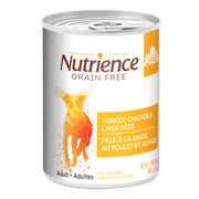 Nutrience Sans Grains - Pâté de Dinde, Poulet et Foie - Nourriture Humide pour Chiens Adultes