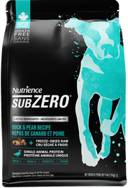 Nutrience Subzero - Canard et Poire avec Infusion de Foie Lyophilisée - Nourriture Sèche Sans Grains à Ingrédients Limités pour Chiens