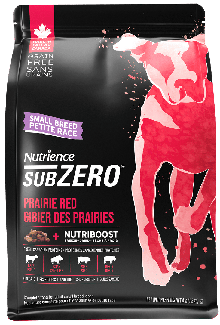 Nutrience Subzero - Gibier des Prairies - Nourriture Sèche Sans Grains avec Nutriboost pour Chiens Adultes de Petites Races