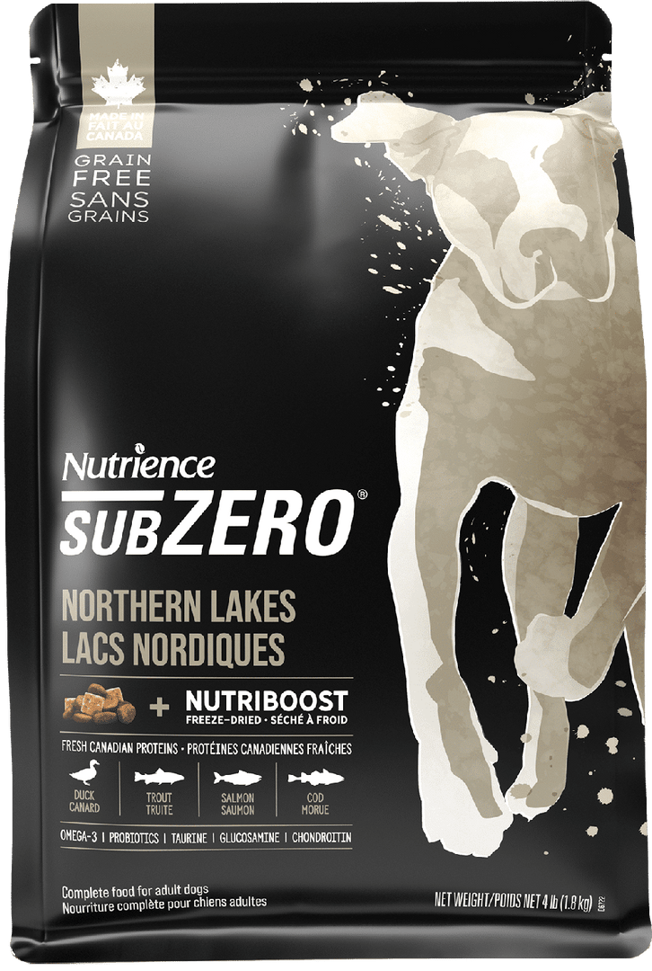 Nutrience Subzero - Lacs Nordiques - Nourriture Sèche Sans Grains avec Nutriboost pour Chiens Adultes
