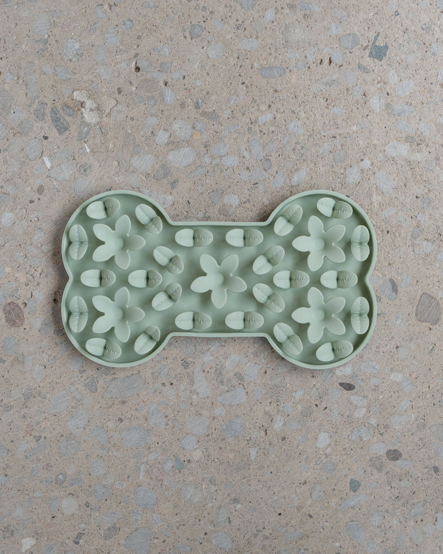 DEXYPAWS Tapis Léchange Cache-Cache Os Vert Sauge