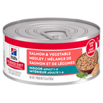 Voir l’image dans la galerie, Hill's Science Diet - Chat d'Intérieur Adulte Pâté de Saumon et Légumes - Nourriture Humide pour Chats