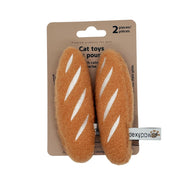 Dexypaws - Jouet Duo Pains Baguettes avec Herbe à Chat