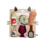 Voir l’image dans la galerie, Dexypaws - Ensemble de 6 Cocktails avec Herbe à Chat - Jouet en Peluche pour Chats