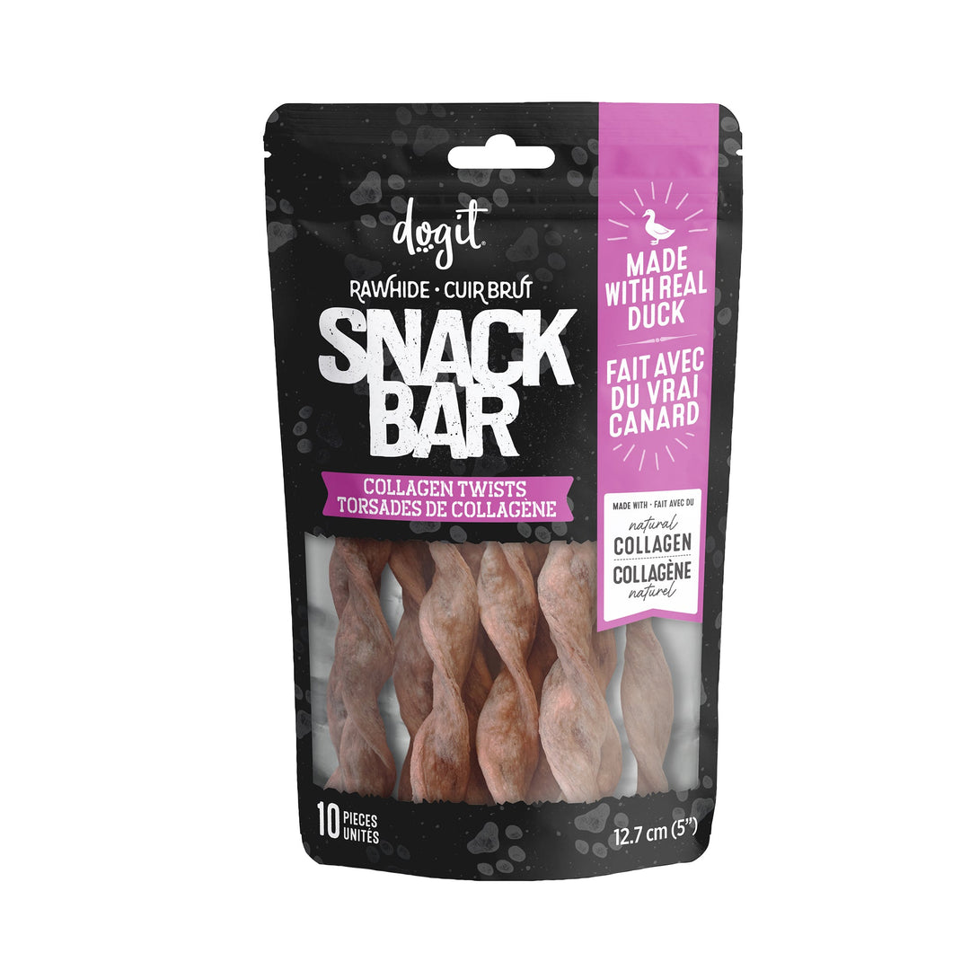Dogit Snack Bar - Torsades de Collagène au Canard - Gâteries à Mâcher pour Chiens