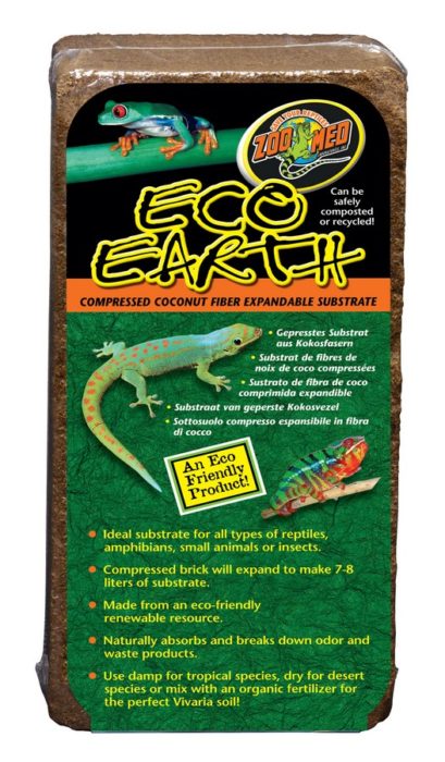 ZOO MED EcoEarth 1 Brick pour Reptiles