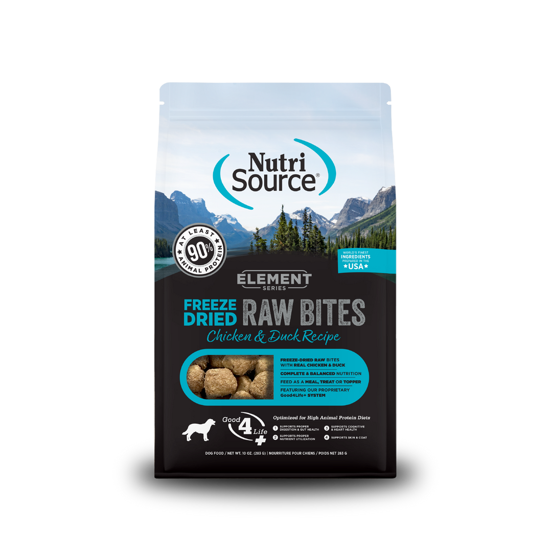 NutriSource Element Series - Poulet et Canard Lyophilisés - Nourriture Sèche pour Chiens