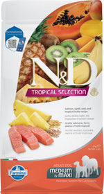 Voir l’image dans la galerie, Farmina N&amp;D Tropical Selection - Saumon, Épeautre, Avoine et Fruits Tropicaux - Nourriture Sèche pour Chiens de Moyennes et Grandes Races