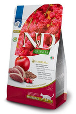 Voir l’image dans la galerie, Famina N&amp;D Quinoa - Boules de Poils, Canard - Nourriture Sèche Sans Grains pour Chats Adultes