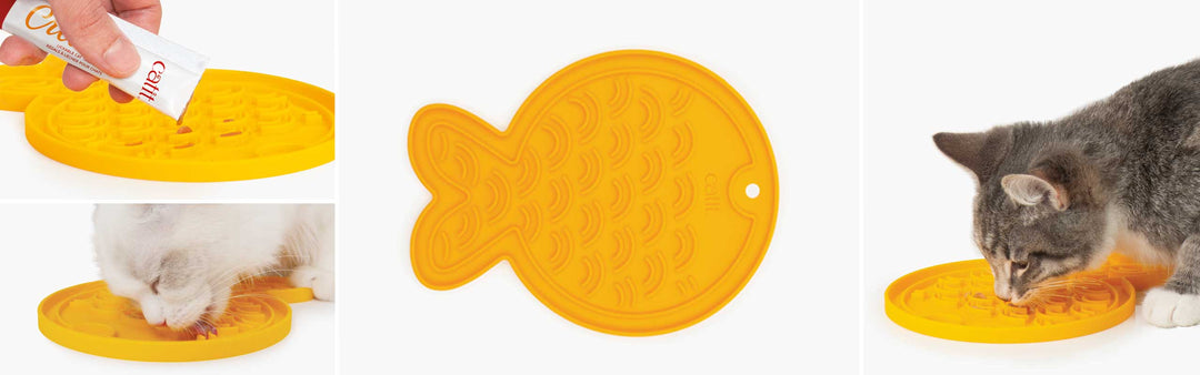 CATIT Tapis de Léchage Forme Poisson pour Catit Creamy