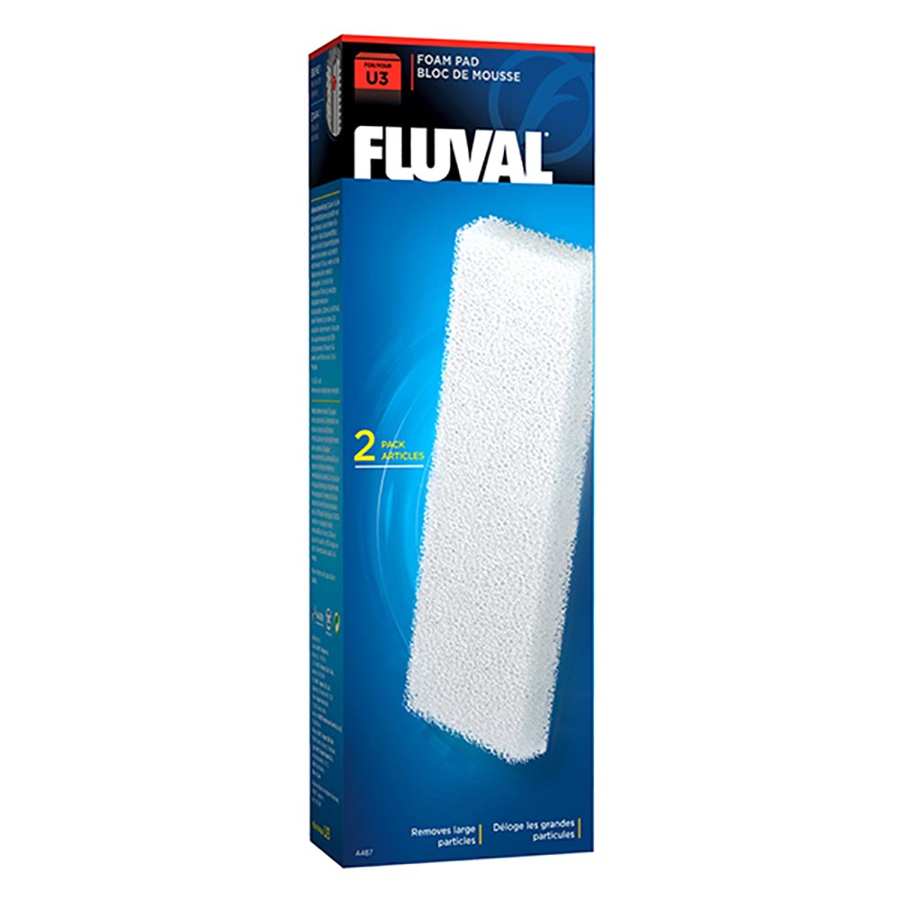 Fluval - Blocs de Mousse pour Filtre Série U - Masse Filtrante pour Aquariums