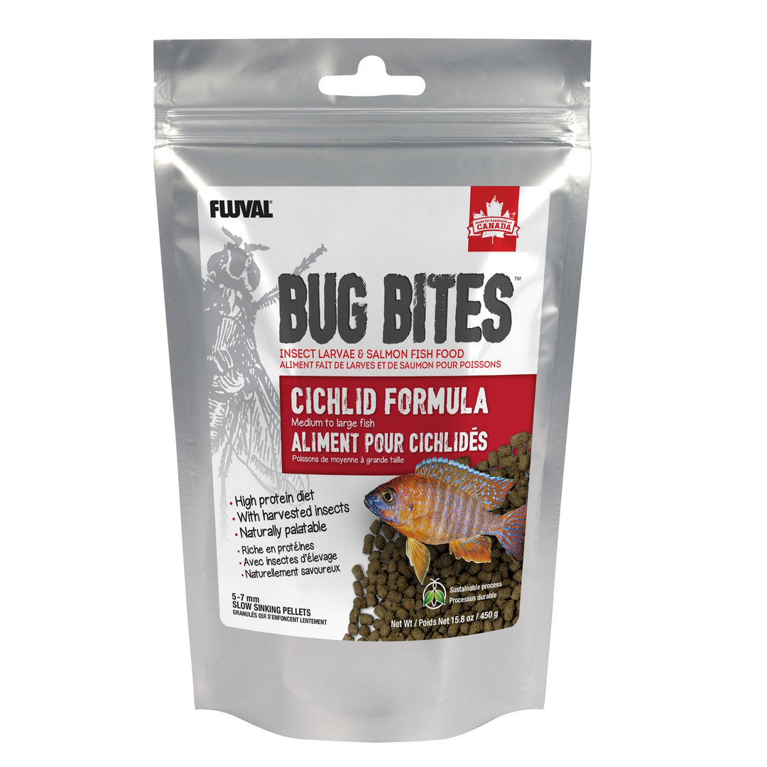 Fluval Bug Bites - Granulés pour Cichlidés - Nourriture pour Poissons