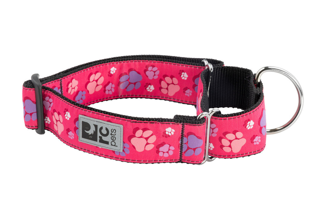 RCP Collier Dressage Sangle Motif M Pattes Roses