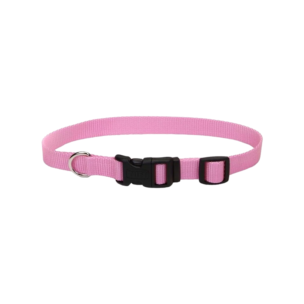 COASTAL Collier Nylon 3/8x8-12 Rose Vif