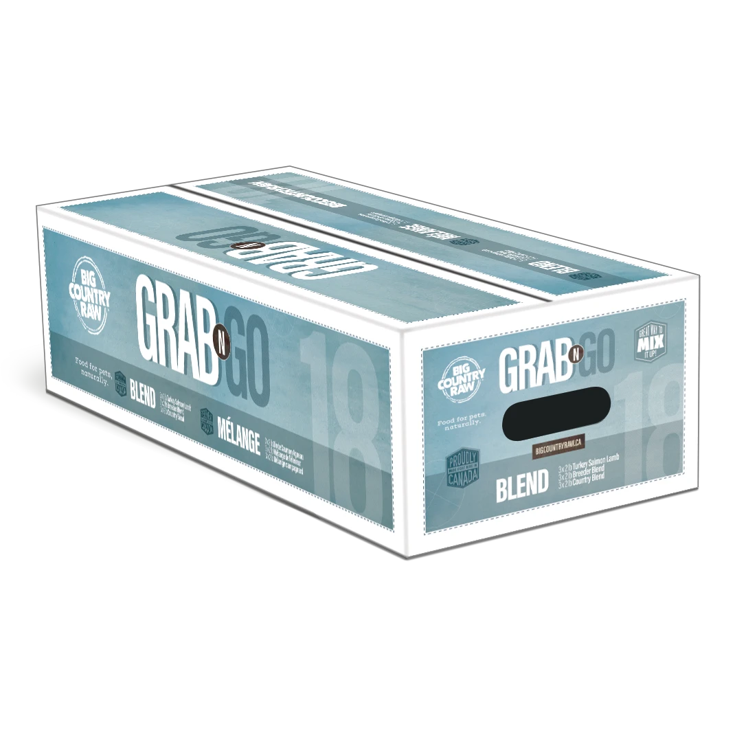 Big Country Raw Grab N Go - Mélange - Nourriture Crue Congelée pour Chiens