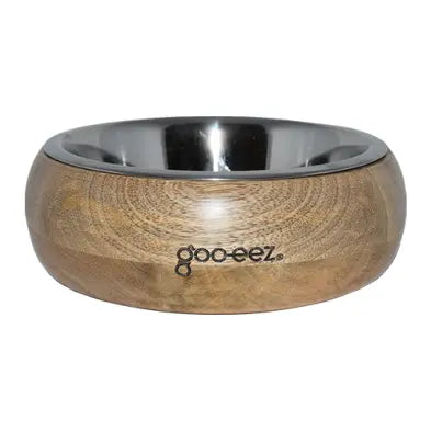 GOO-EEZ Bol Inox sur Base de Bois L