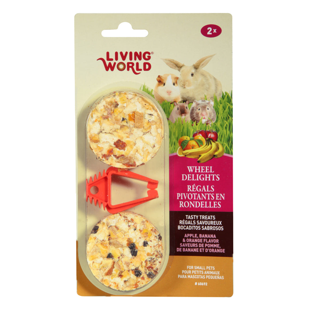 Living World - Rondelles Pomme, Banane et Orange - Gâteries pour Rongeurs