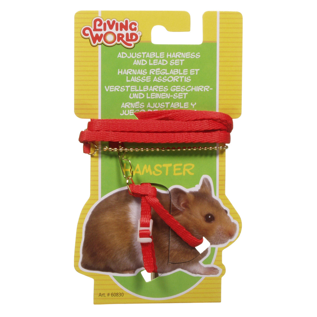 *LW Laisse 30" & Harnais Hamster Rouge