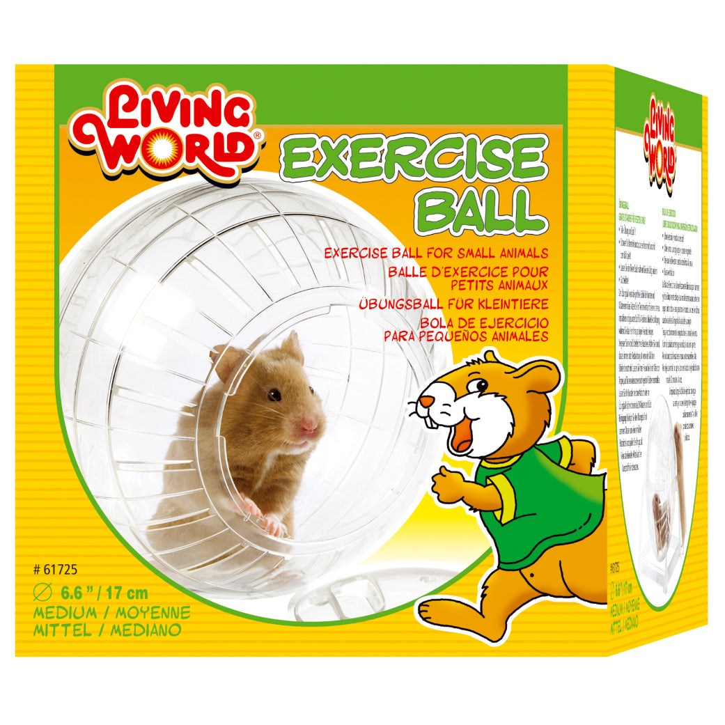 Living World - Balle d'Exercice avec Support - Jouet pour Rongeurs