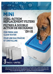 *ZEUS Filtres à Double Action pour Mini Abreuvoir x3