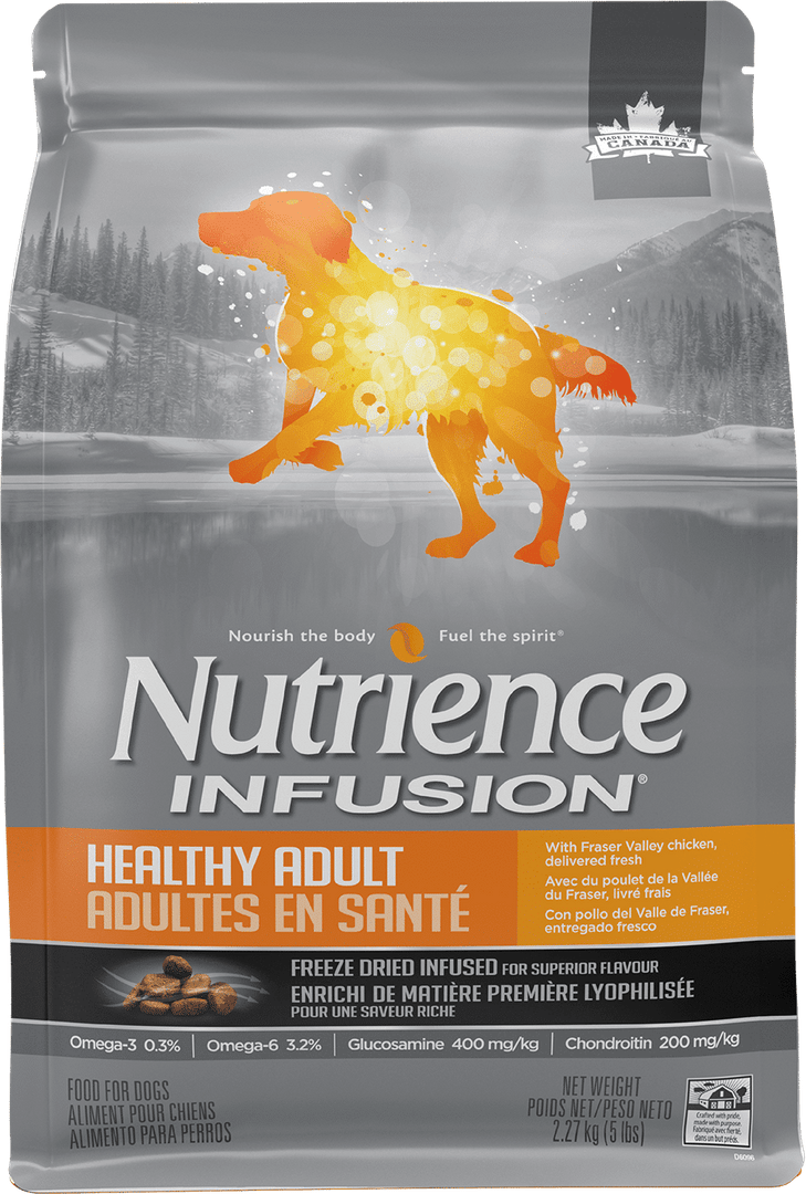 Nutrience Infusion - Poulet de la Vallée du Fraser - Nourriture Sèche avec Infusion de Foie Lyophilisée pour Chiens Adultes