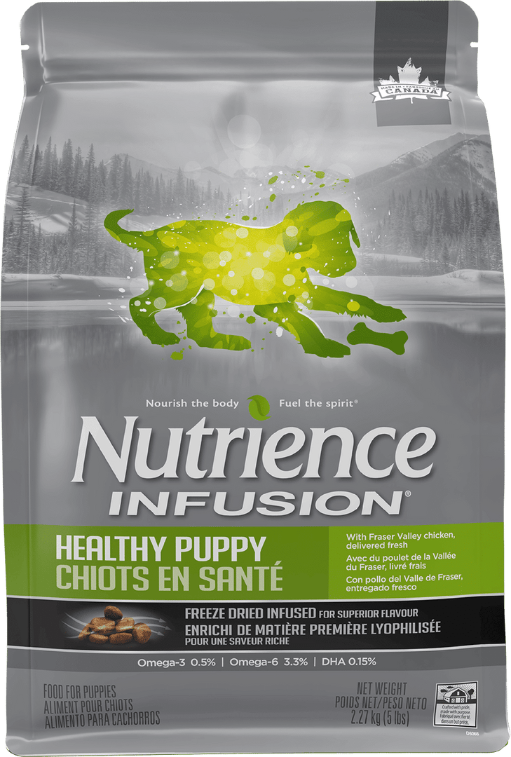 Nutrience Infusion - Poulet de la Vallée du Fraser - Nourriture Sèche avec Infusion de Foie Lyophilisée pour Chiots