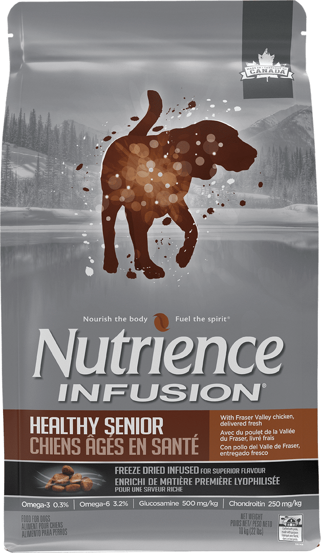 Nutrience Infusion - Poulet de la Vallée du Fraser - Nourriture Sèche avec Infusion de Foie Lyophilisée pour Chiens Âgés