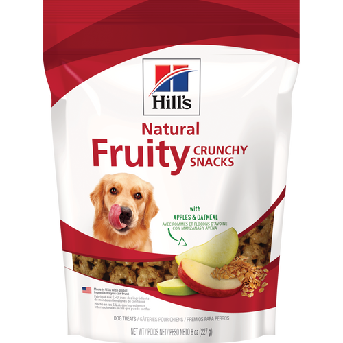 Science Diet Fruity Crunchy Snacks - Pommes et Avoine - Gâteries Croquantes pour Chiens