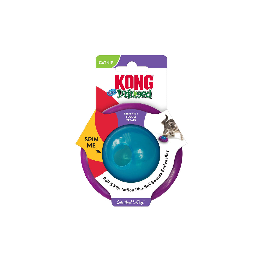 Kong - Jouet Gyroscopique Infusé à l'Herbe à Chat