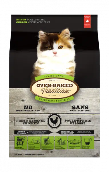 Oven-Baked Tradition - Poulet Frais Désossé - Nourriture Sèche pour Chatons