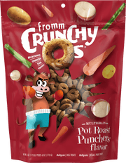 Fromm Crunchy O's - Pot Roast Punchers - Gâteries Croquantes Multigrains pour Chiens