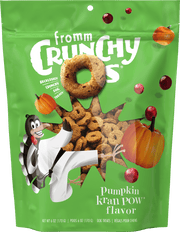 Fromm Crunchy O's - Pumpkin Kran Pow - Gâteries Croquantes Sans Grains pour Chiens