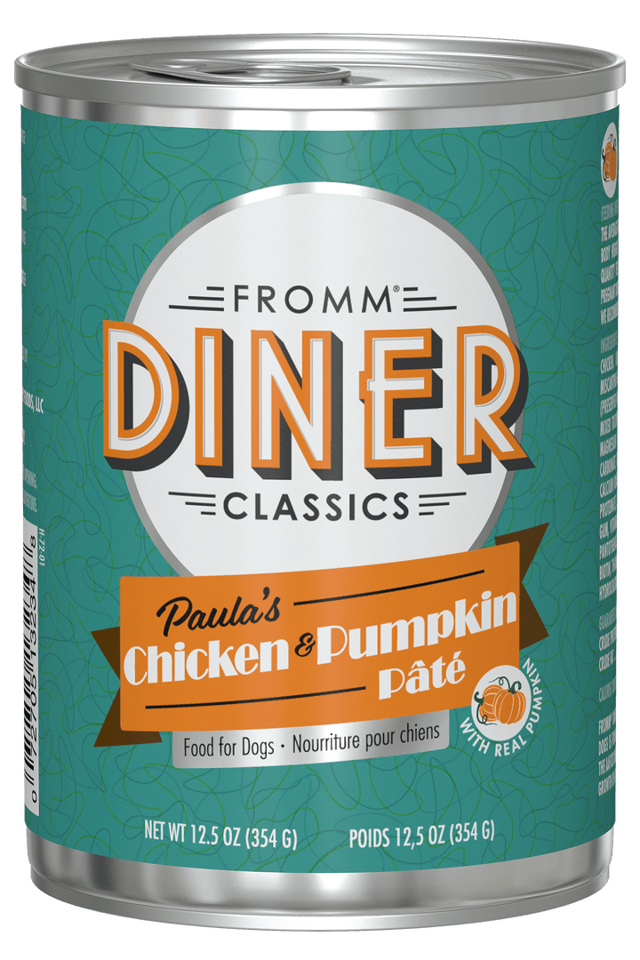 Fromm Diner Classics - Pâté Poulet et Citrouille - Nourriture Humide pour Chiens