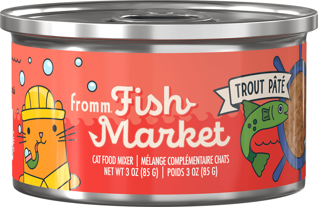 Fromm Fish Market - Chat Truite en Pâté - Garniture pour Nourriture pour Chats