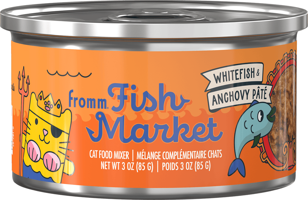 Fromm Fish Market - Pâté de Poisson Blanc & Anchois - Complément Alimentaire pour Nourriture pour Chats