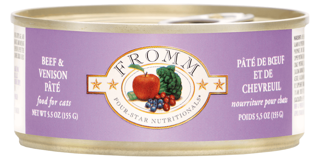 Fromm Four-Star - Chat Adulte Pâté de Boeuf et Chevreuil - Nourriture Humide pour Chats