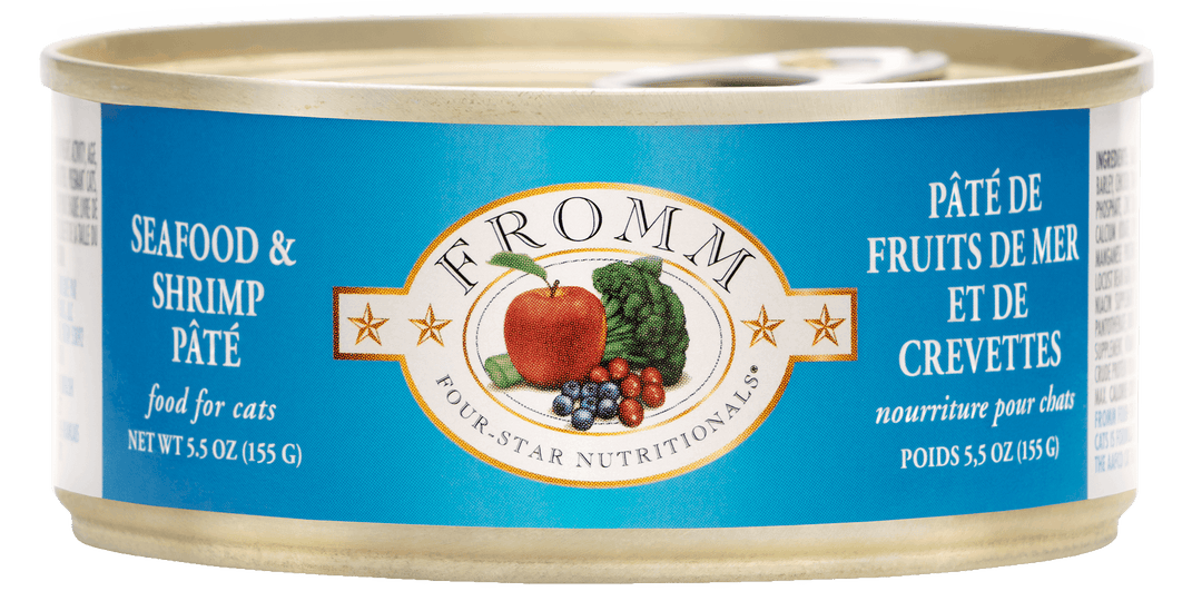 Fromm Four-Star - Pâté de Fruits de Mer et Crevettes - Nourriture Humide pour Chats