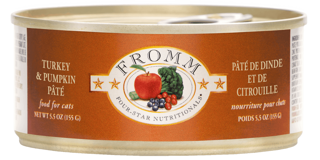 Fromm Four-Star - Chat Adulte Pâté de Dinde et Citrouille - Nourriture Humide pour Chats