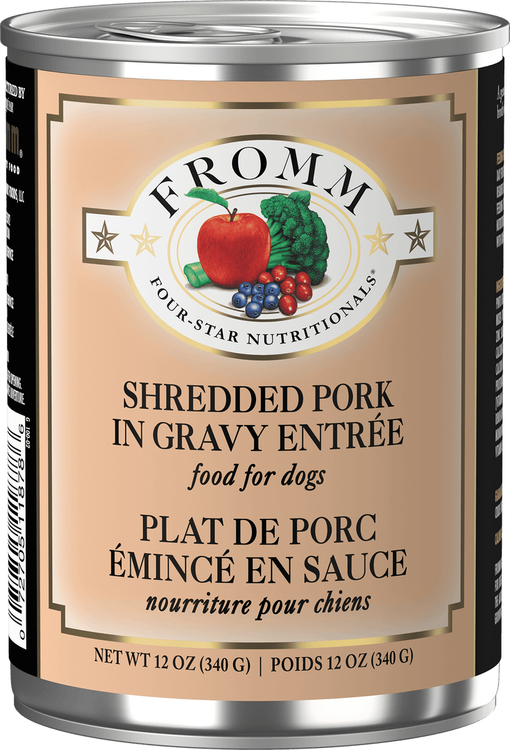 Fromm Four-Star - Plat de Porc Émincé en Sauce - Nourriture Humide pour Chiens