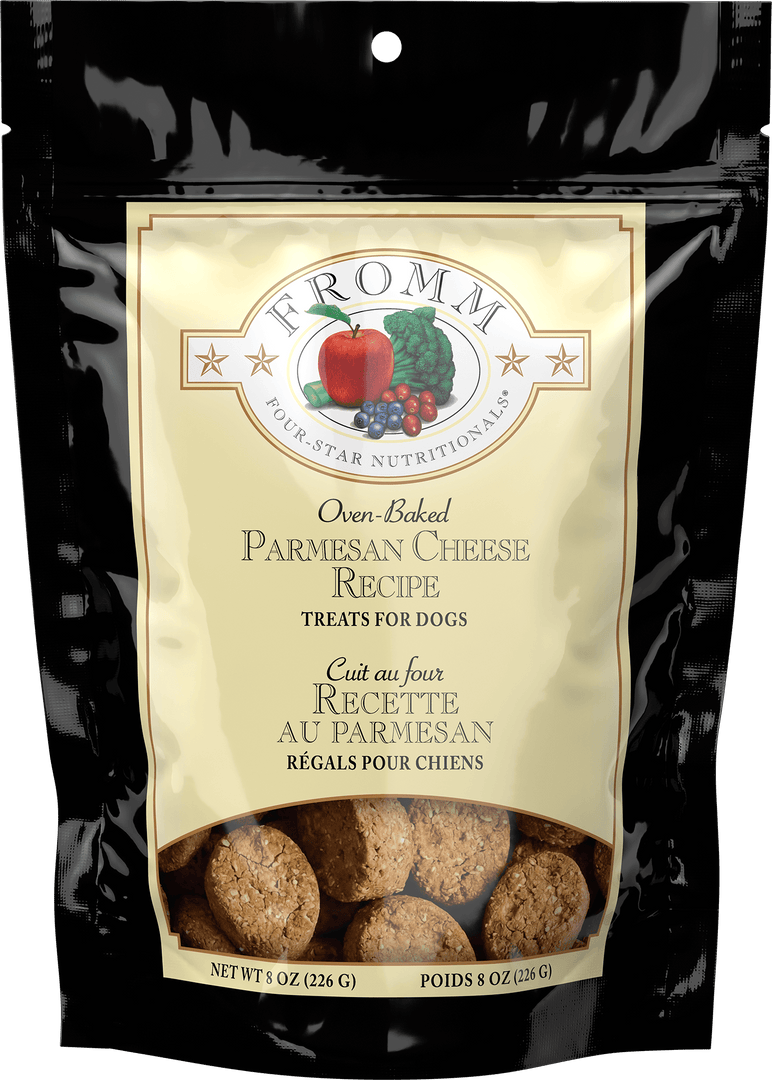 Fromm Four-Star - Parmesan - Gâteries Sans Grains en Biscuits Cuits au Four pour Chiens